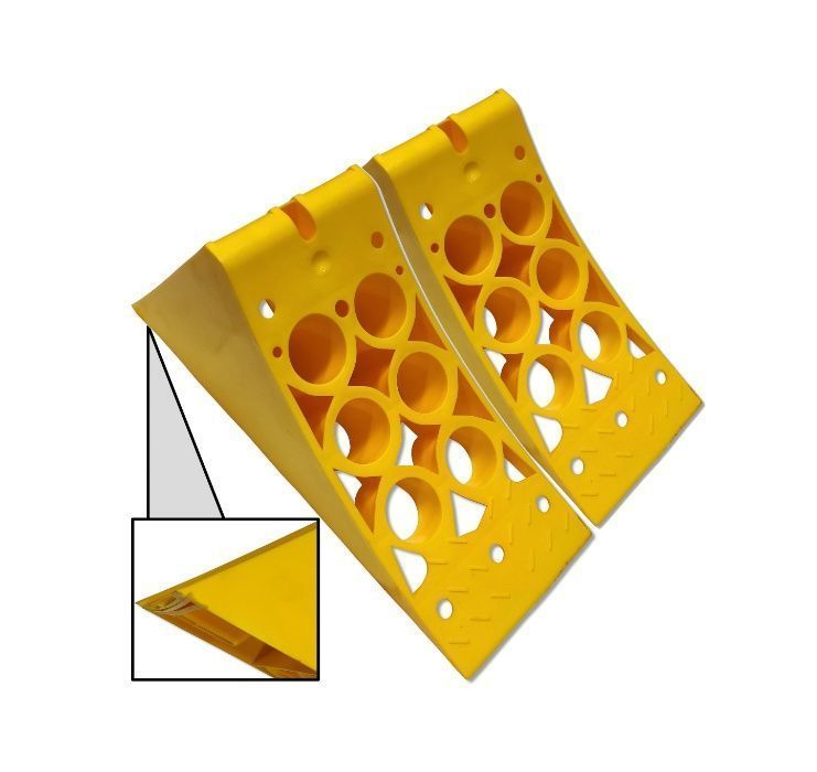 2x Solidny Klin Pod Koło BLOKADA KOŁA 122 mm E36 ADR BUS ATV [8289]