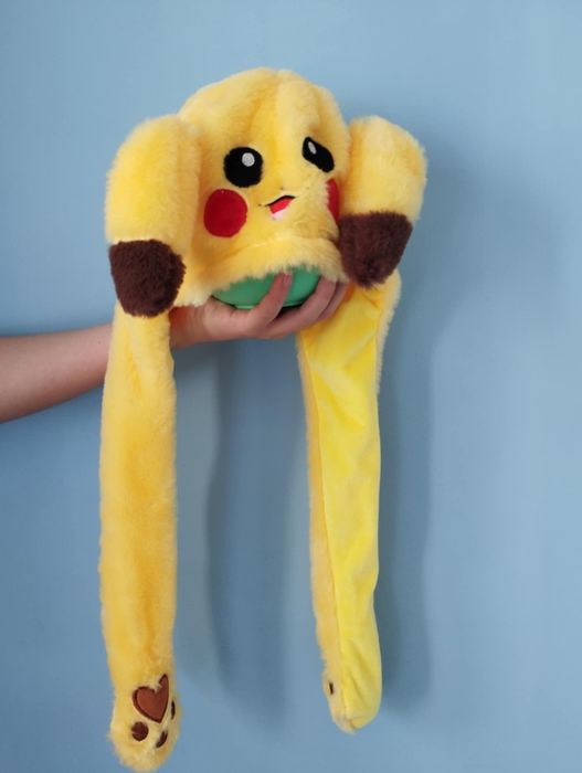 Czapka Pikachu dla dzieci z podnoszonymi uszkami