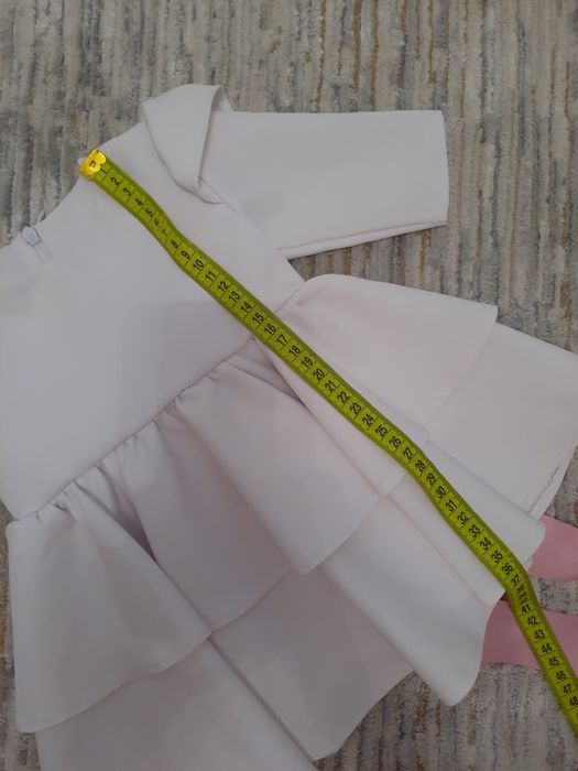 Sukienka chrzest kokardka falbanki Spell's