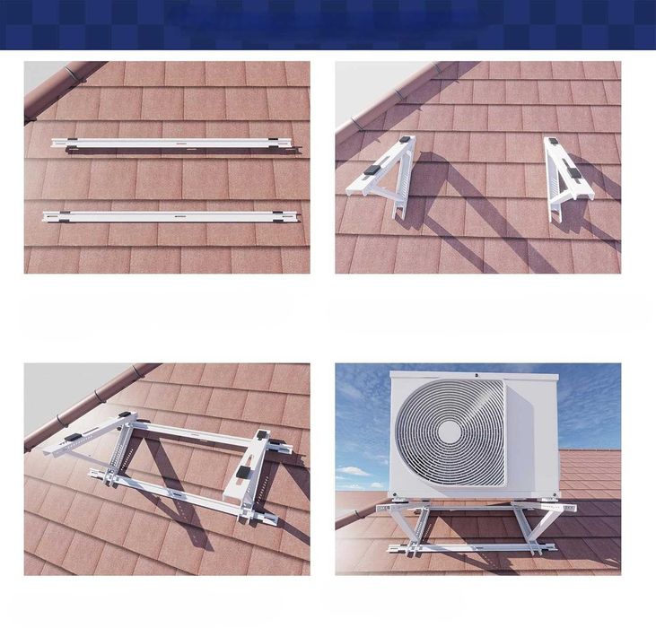 Wspornik Dachowy Regulowany 10-40° Klimatyzator 2.5-7 kW 150KG