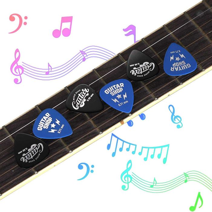Palhetas e Anpro Guitar Tuner Guitar Picks Kit Guitar c display