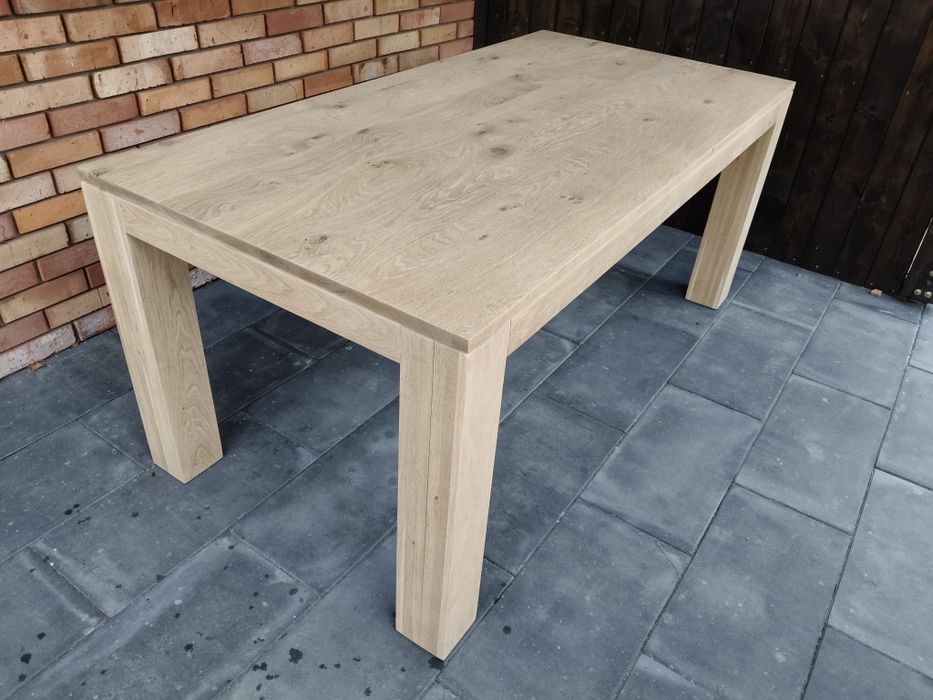 Stół dębowy / surowe drewno / oczyszczony