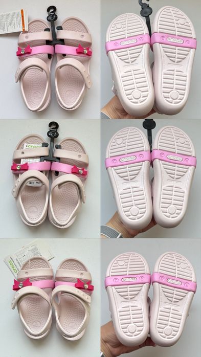 Crocs keeley charm sandal barely pink C8/11/13