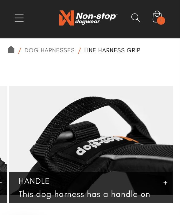 нова шлея nonstopdogwear Line harness grip