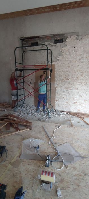 Демонтаж стін, перегородок, квартири, підлоги, стяжки , бетону