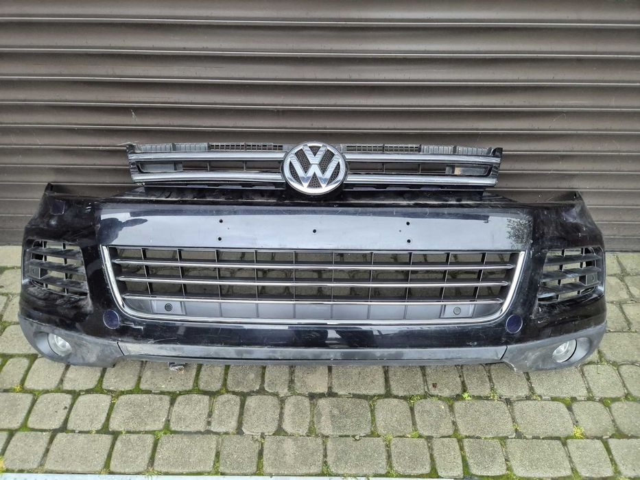 VW Touareg 7P II таурег 2 Бампер передний рестайл дорестайл разборка