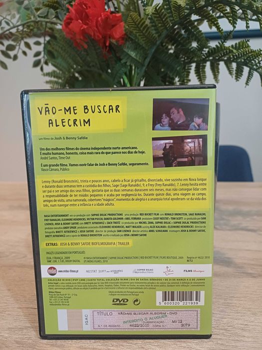 DVD Vão-me Buscar Alecrim (Irmãos Safdie) - Edição Midas - Novo