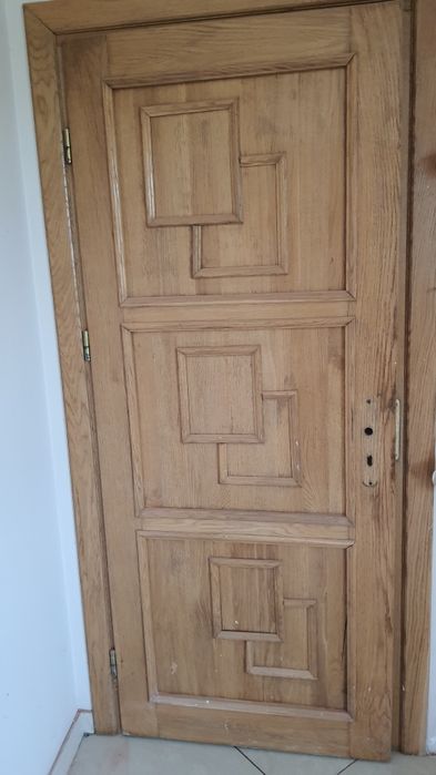 Drzwi drewniane dębowe