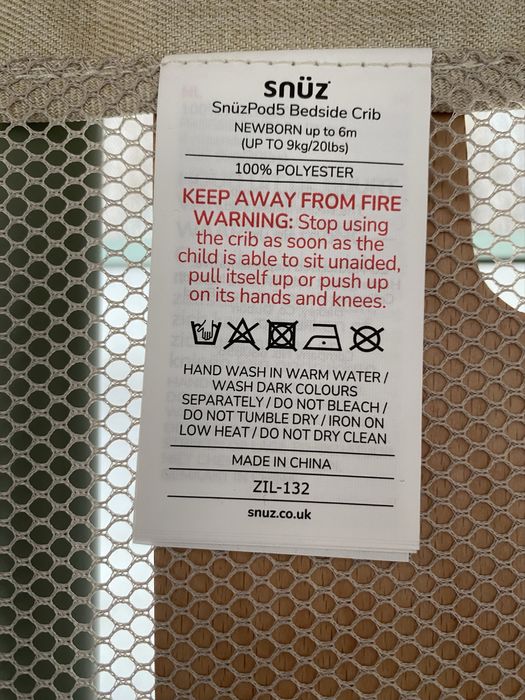 SnuzPod 5 Bedside Crib – Excellent Condition (4 months old)