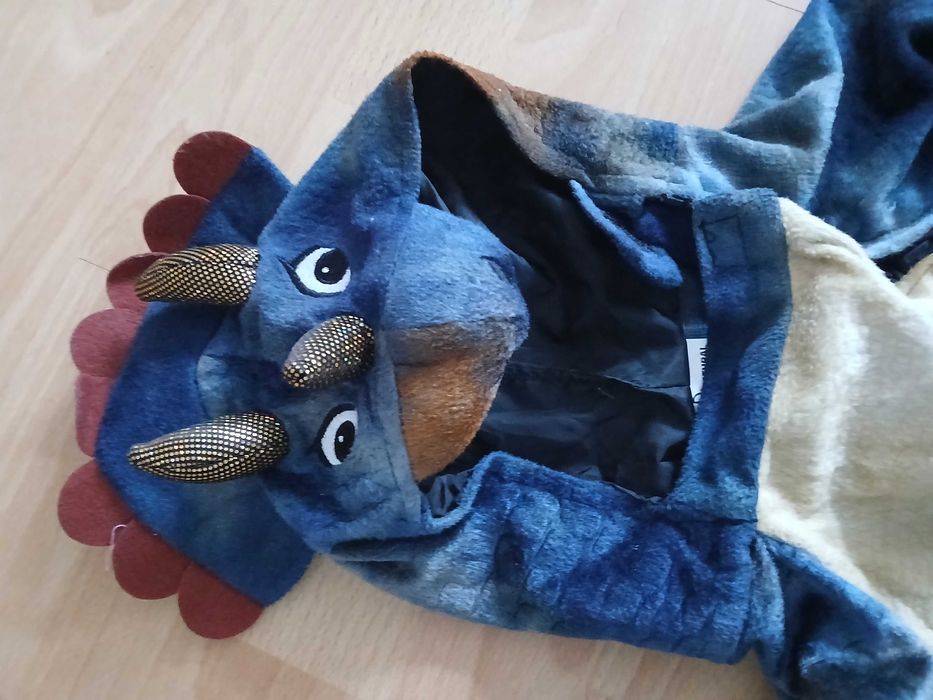 Dinozaur kostium przebranie strój r. 92 cm