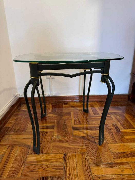 mesa de vidro sala de estar