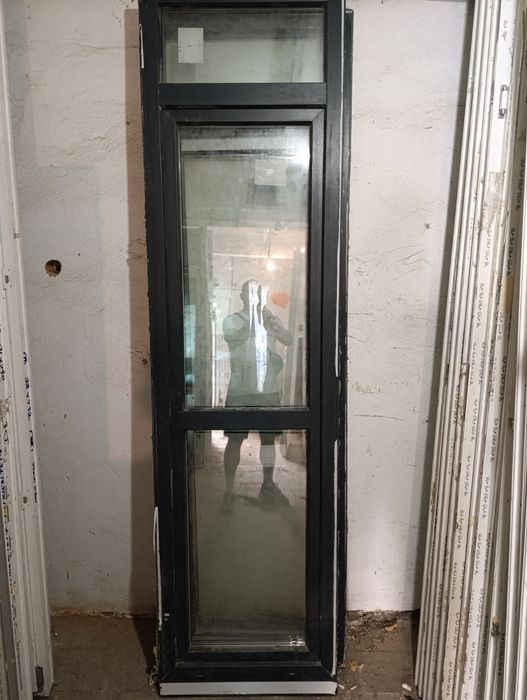 Окна , двери металопластиковые в цвете антрацит