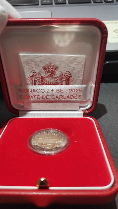 2€ Mónaco 2025 – Moeda Comemorativa Proof (envio incluído)