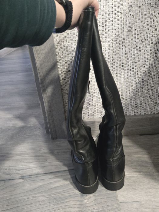 Жіночі сапоги натуральна шкіра, єврозима