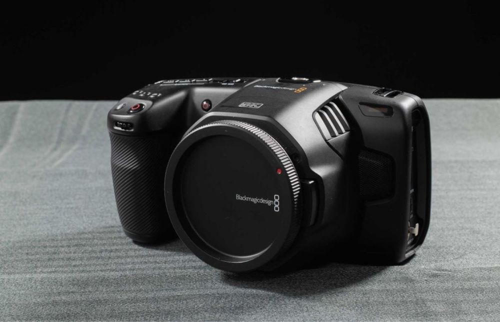 Camara video Blackmagic 6k com acessórios