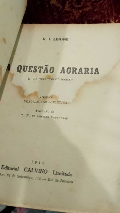 A Questão Agrária 1945 V. I. Lenine