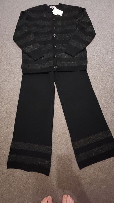 Костюм ангора кашемир ,штани палаццо с рюлексом