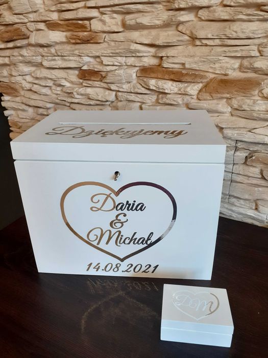 Pudełko na koperty i obrączki