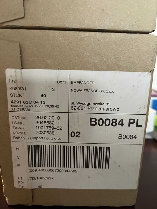 Żarówki żarnik halogen NOWE 90W 12 V