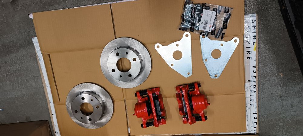 Fiat 126p hamulce tarczowe kompletny zestaw do przeróbki przednie