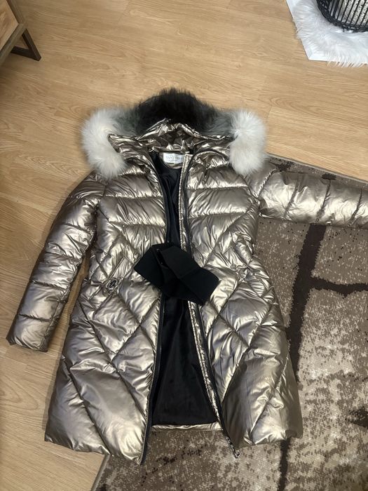 Plaszcz puchowy rozm m bez paska