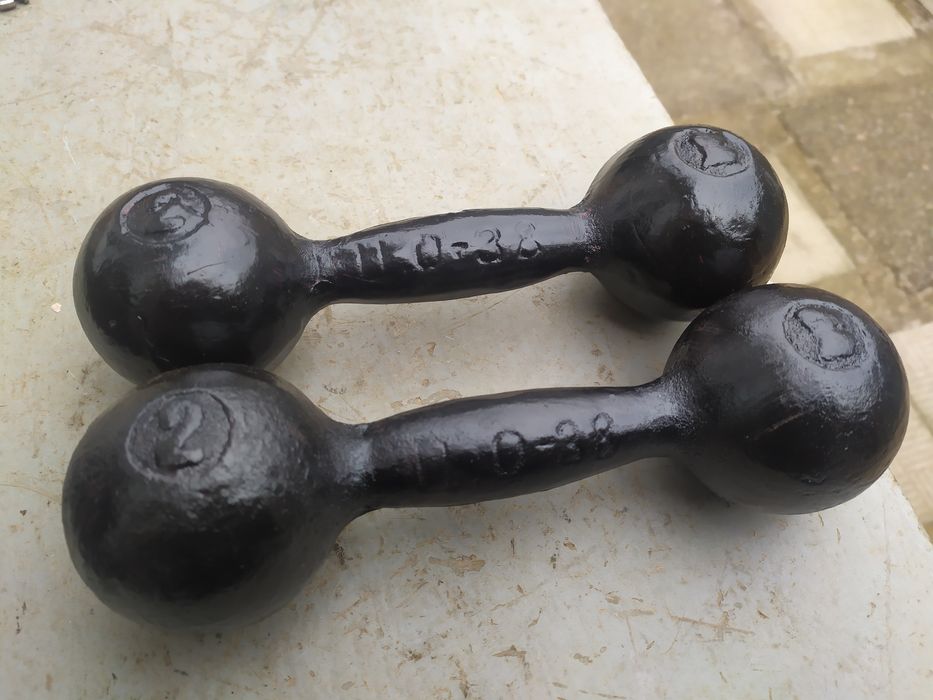 Ретро советские  гантели чугун   СССР