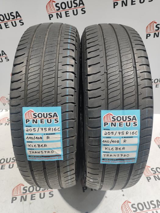2 pneus semi novos 205-75R16C Kleber - Oferta dos Portes