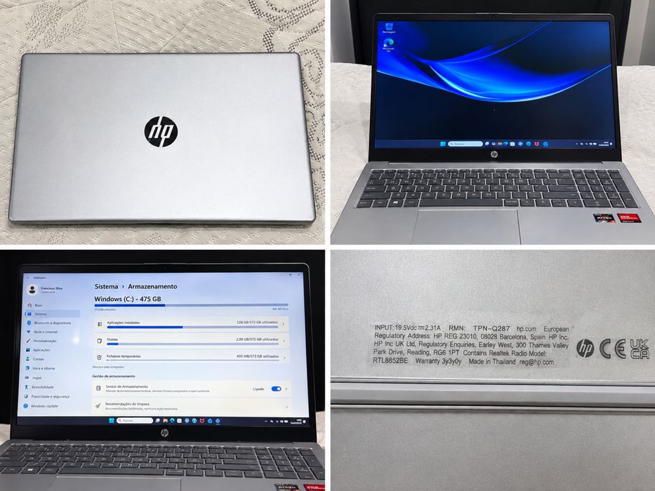 Portátil HP 15-FC0025NP Ryzen 5 | 16 GB RAM | SSD 512 GB
