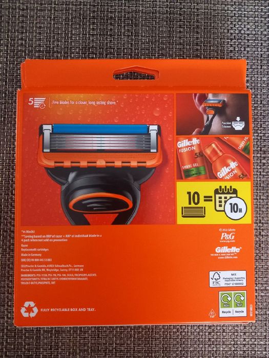 2 x Maszynka Gillette Fusion 5+10 wkładów