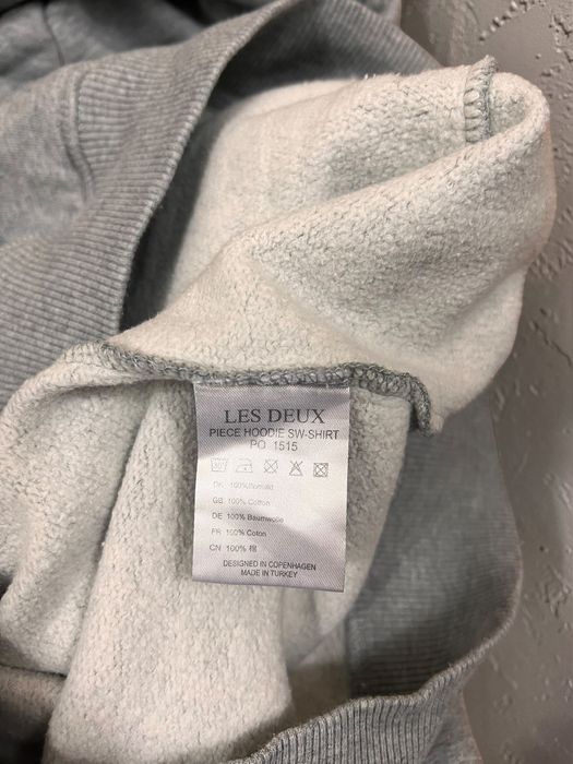 Les Deux Piece Hoodie Sweatshirt roz. S męska szara bluza z kapturem