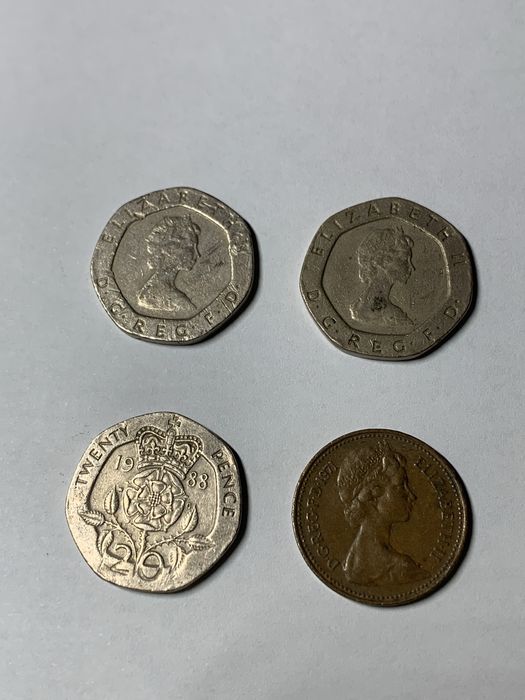 Монети Великобританії 20 pence