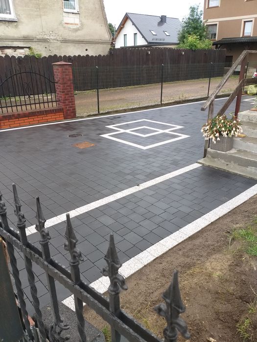 Brukarstwo, układanie kostki brukowej