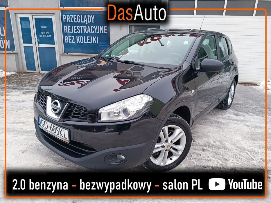 Nissan Qashqai 2.0 benzyna - LIFT - salon PL - FV 23% - bezwypadkowy - FILM