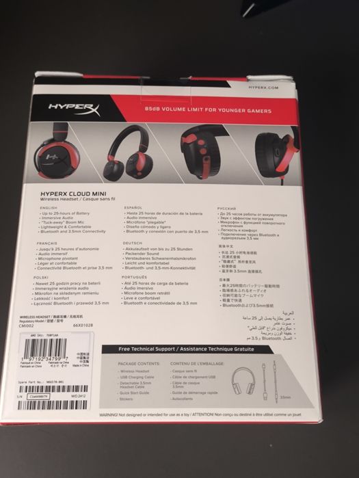 Słuchawki bezprzewodowe HyperX Cloud Mini Wireless
