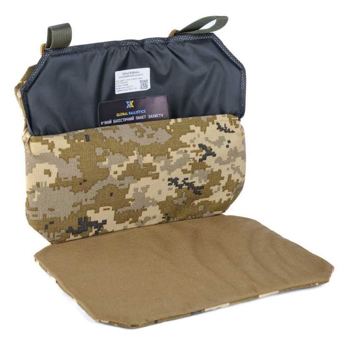 Каремат-сидушка (п'ятиточка) односекційна піксель Cordura 500D.