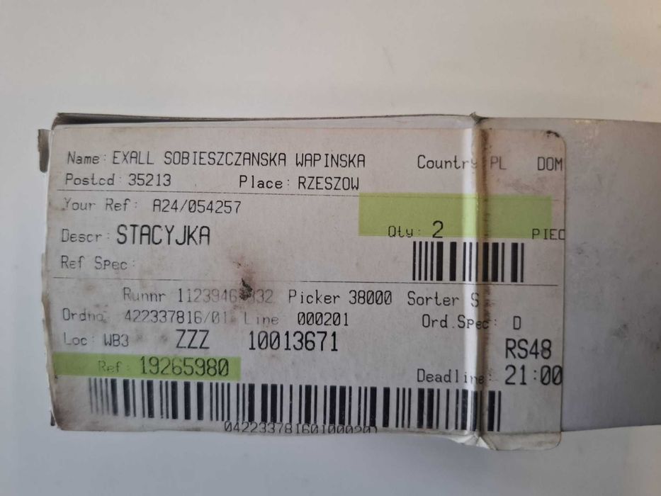 Stacyjka przełącznik zapłonu, Nowa, Kod: 89/M/2026