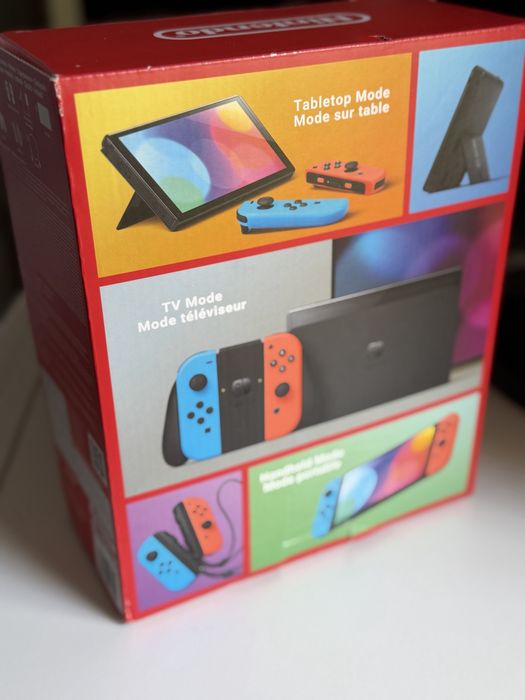 Nintendo Switch OLED Neon Blue / Neon Red – Como Nova na Caixa