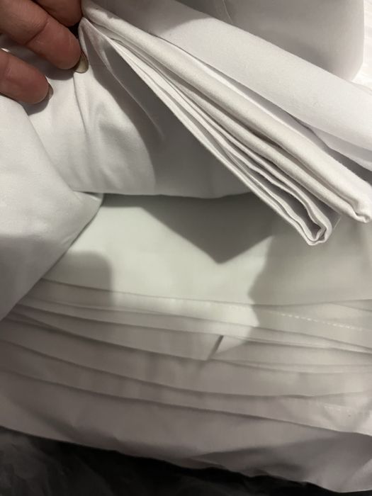 39 kpl. Pościel Hotelowa 140x200 Biala Bawełna 140gr, poszewka 70x80