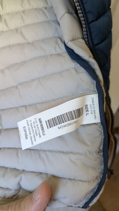 Casaco sem mangas como novo é um L