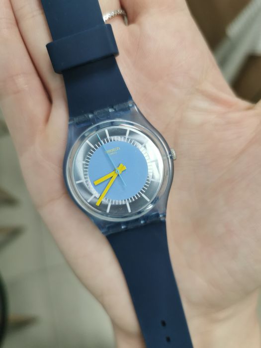 Zegarek swatch gent błękitny granatowy unisex