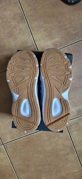Adidas Cloudfoam Szare z niebieskimi paskami – Stan idealny – 150