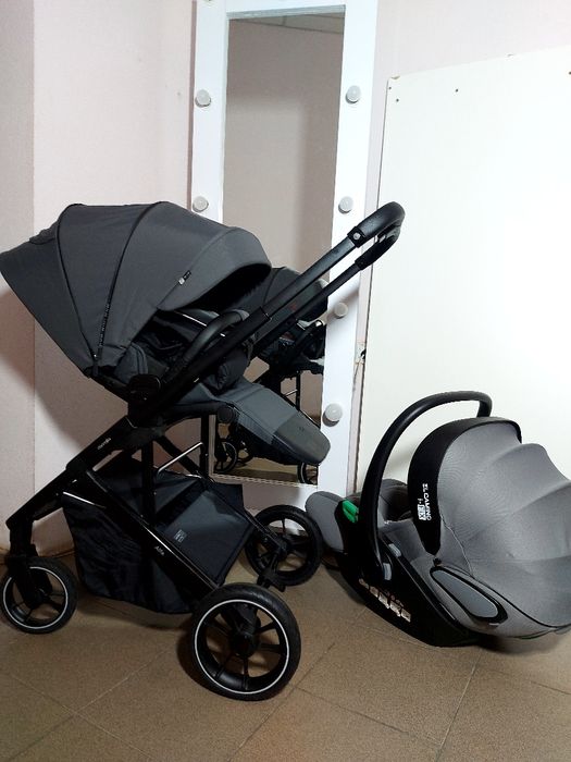 Коляска реверсна CARRELLO alfa +автолюлька EL.CAMINO I-FIX