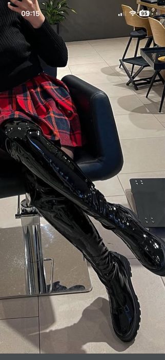 Ботфорди лакові Liu jo