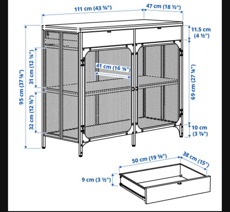 Kredens Ikea FJALLBO- stan idealny