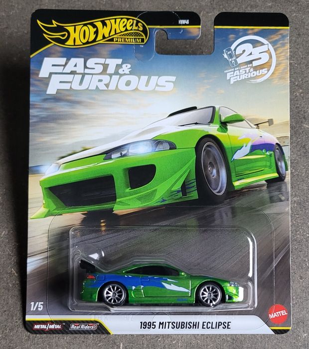 Hot Wheels Premium 1995 Mitsubishi Eclipse Chase Fast & Furious