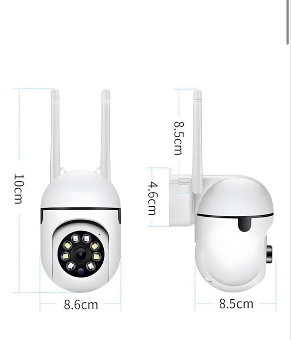 Вулична поворотна Wi-Fi камера відеоспостереження 360° 1080p