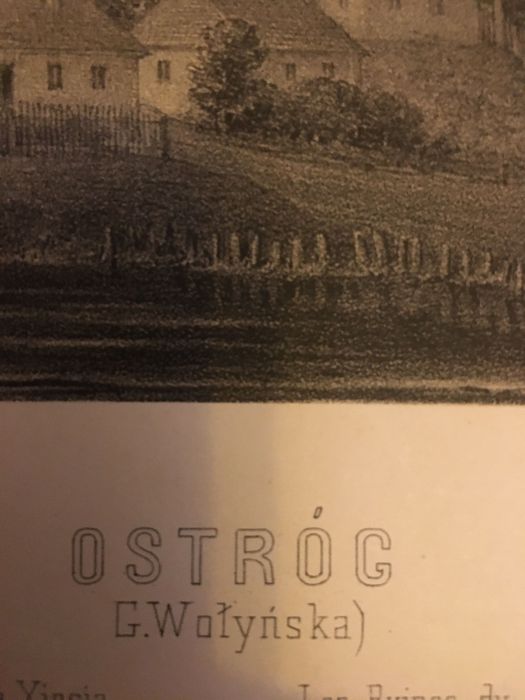 Litografie stare Napoleon Orda oryginał 1875 Podole Wolyn