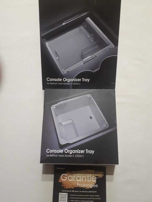 Лоток-органайзер для центральноіі консолі Tesla Model 3 (2024+)