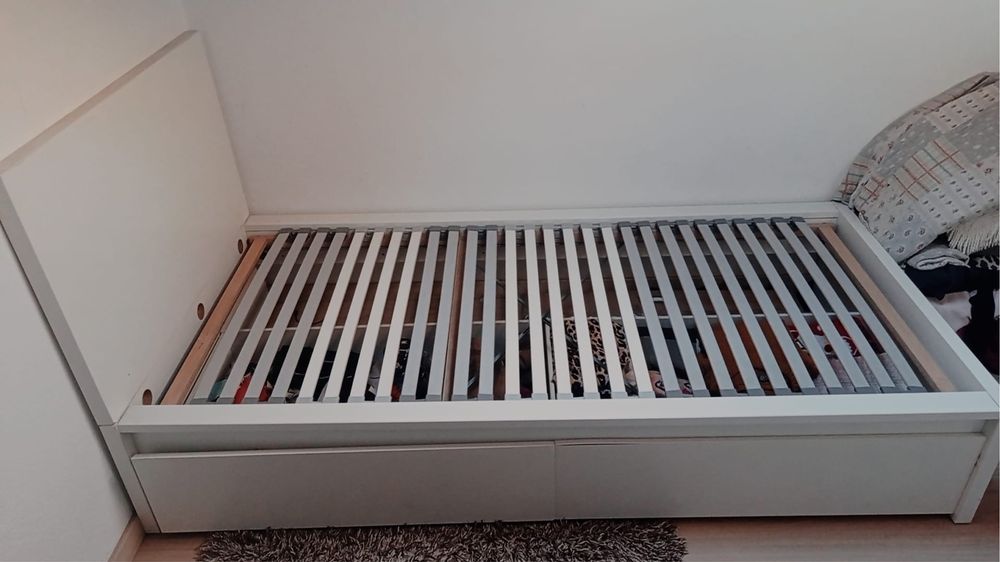 Cama IKEA Branca Solteiro
