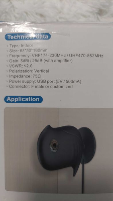 Antena cyfrowa do telewizorów Smart TV